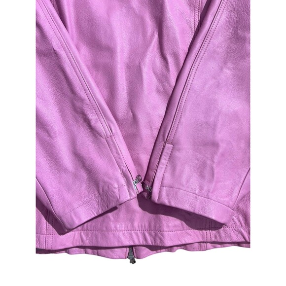 Vtg Y2K Wilsons Leather Maxima Pink Leather Jacket Womens Sz 3X - Picture 9 of 16